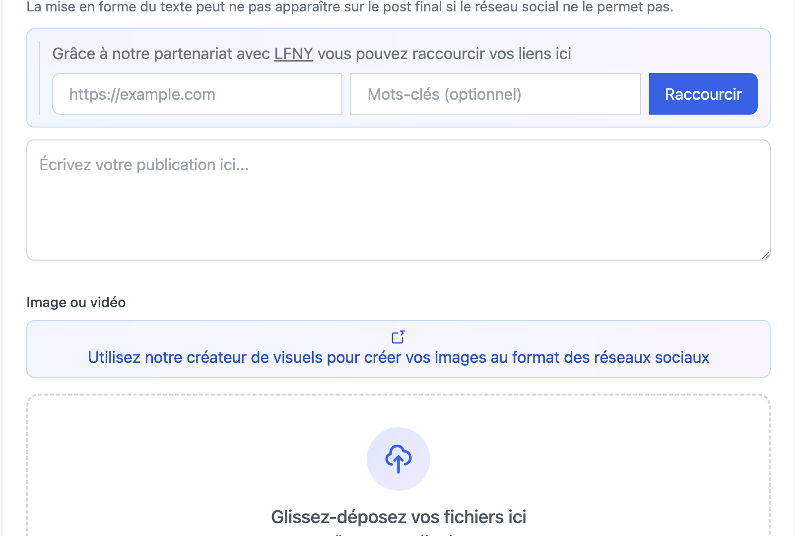 Créez votre contenu